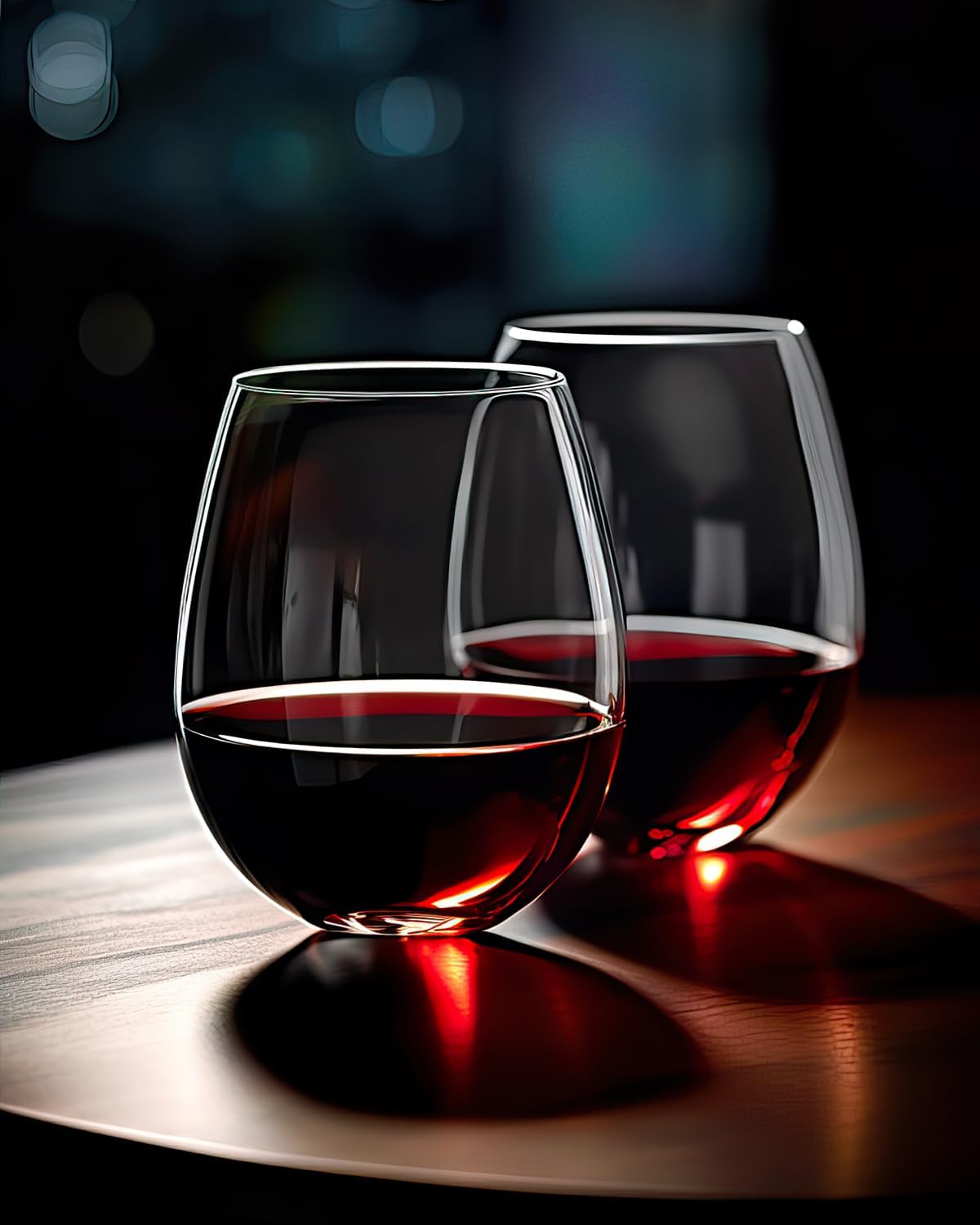 Stemless Wine Glasses Set of 4 - Wine Glass Set Crystal reseña y precio