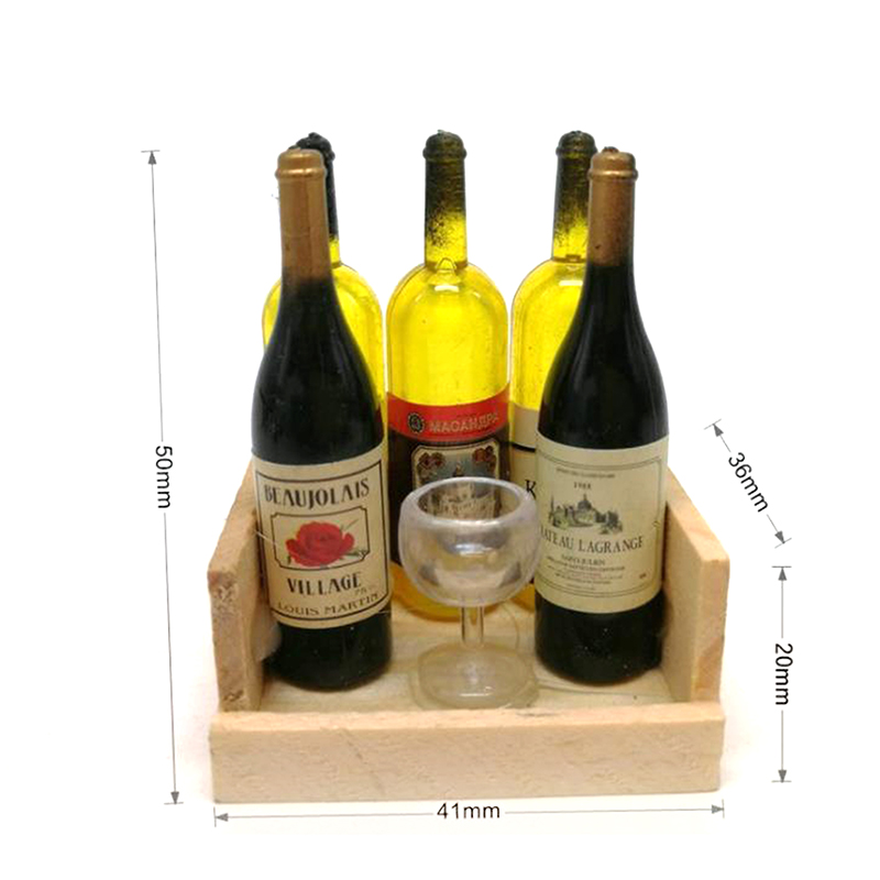 【BS】1Set Miniature Beer Wine B - Wine Y Beer reseña y precio