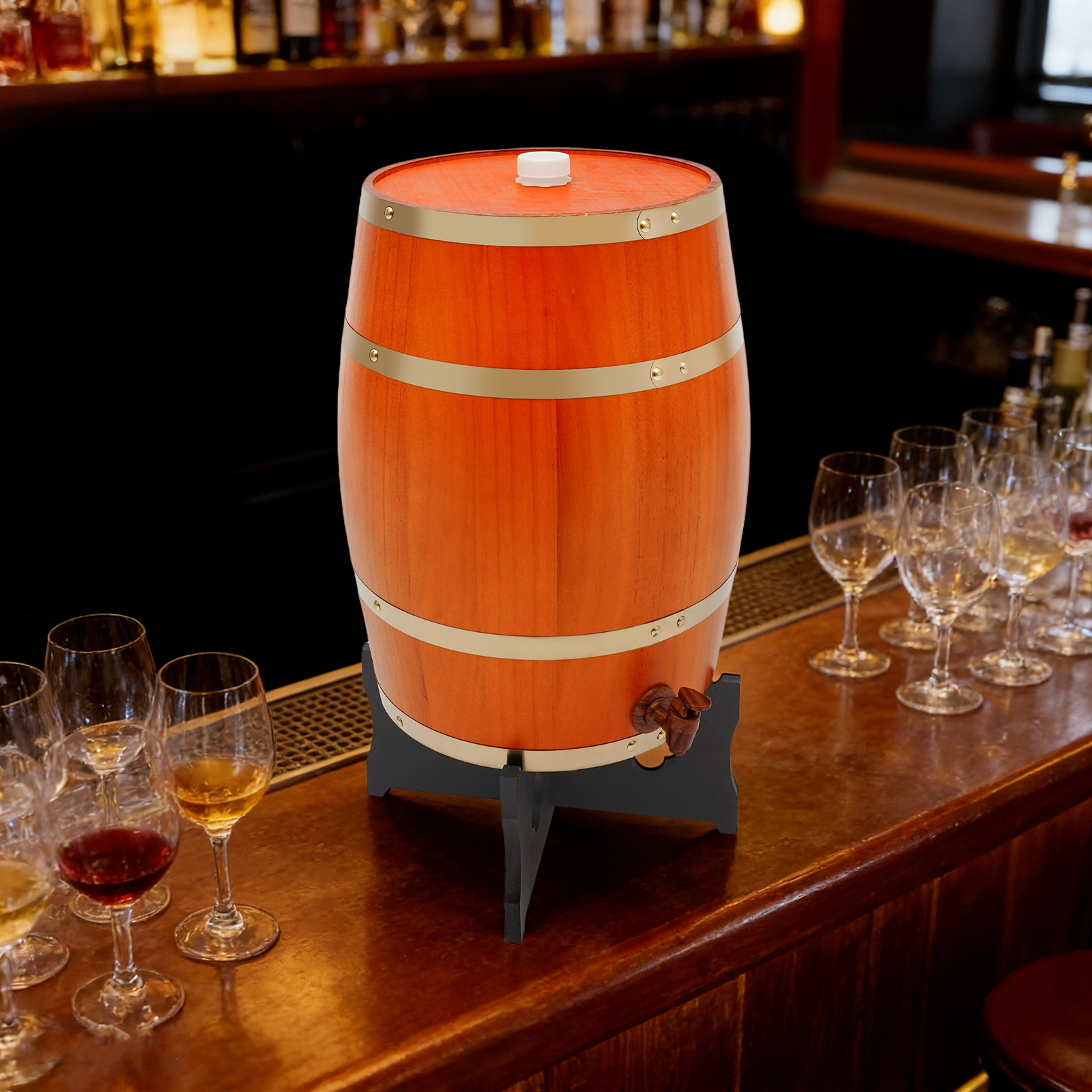 20L/5.28Gal Beige Wine Barrel, - Wine In Beer Store reseña y precio