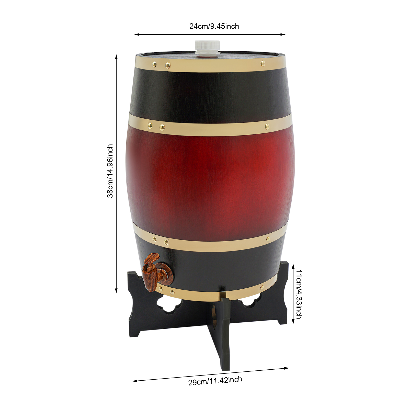 Wine Red Wine Barrel, 15L Wood - Wine In Beer Store reseña y precio