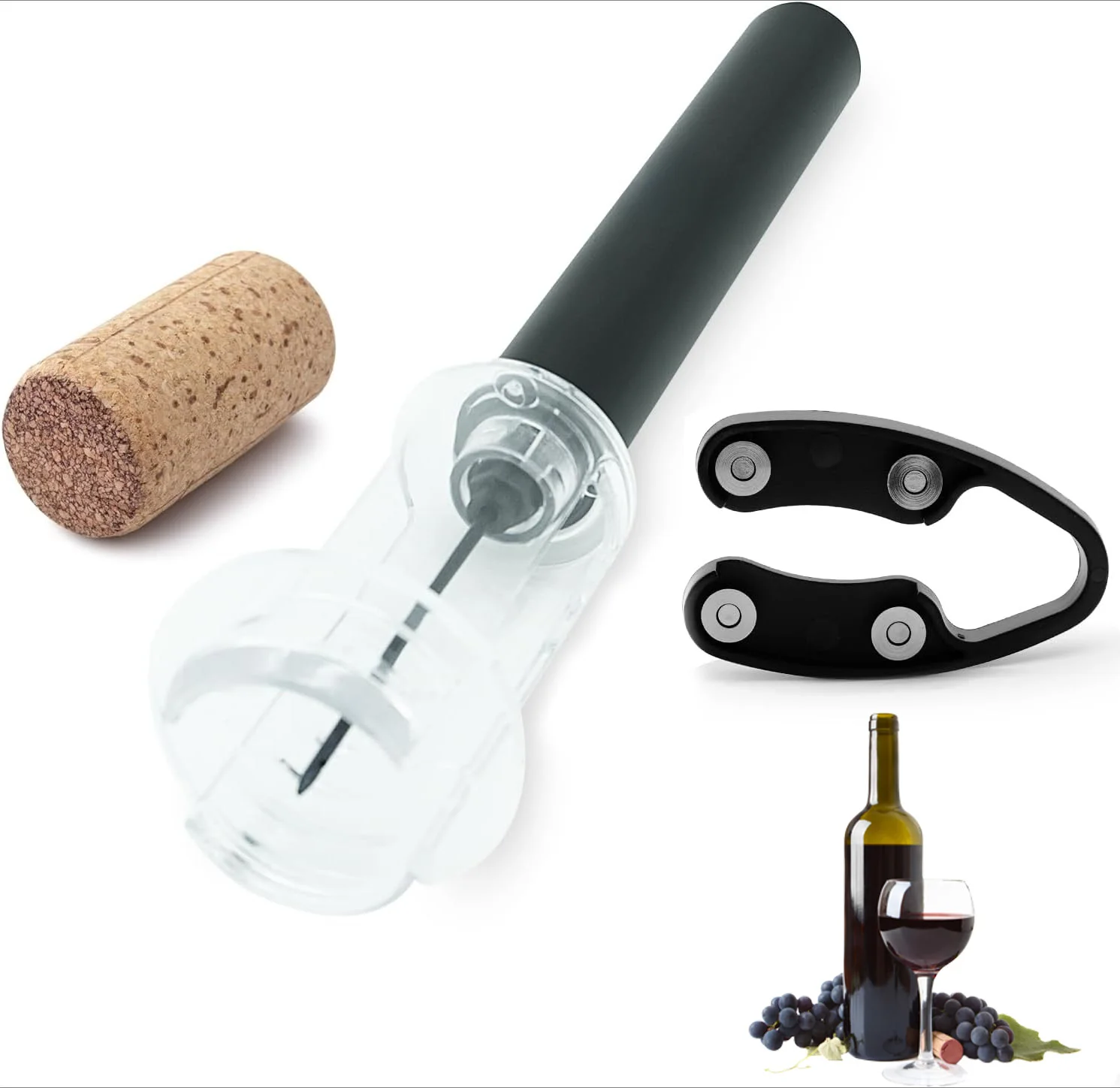 Air Pump Wine Bottle Opener Ai - Wine Stopper Vacuum reseña y precio