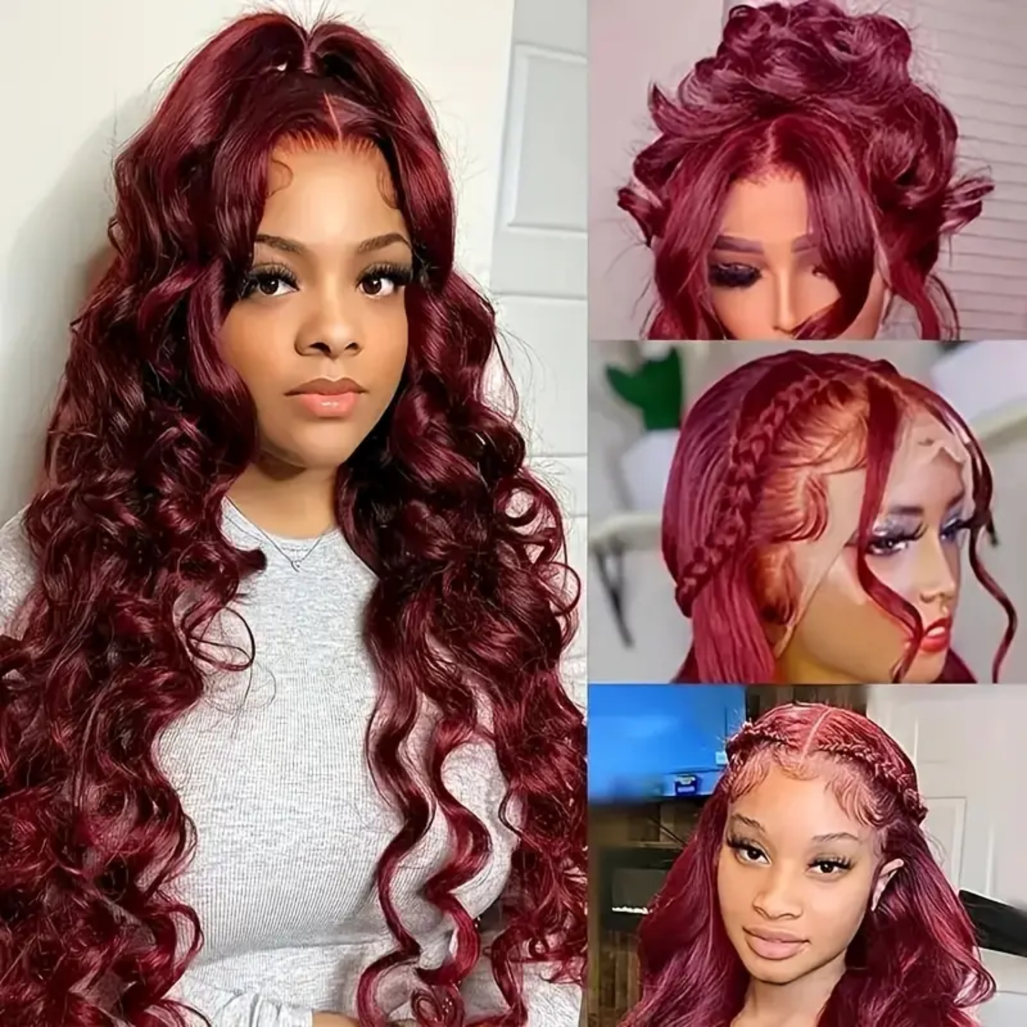 99j Burgundy Lace Front Wig Hu - Wine & Beer Unlimited Spirits reseña y precio