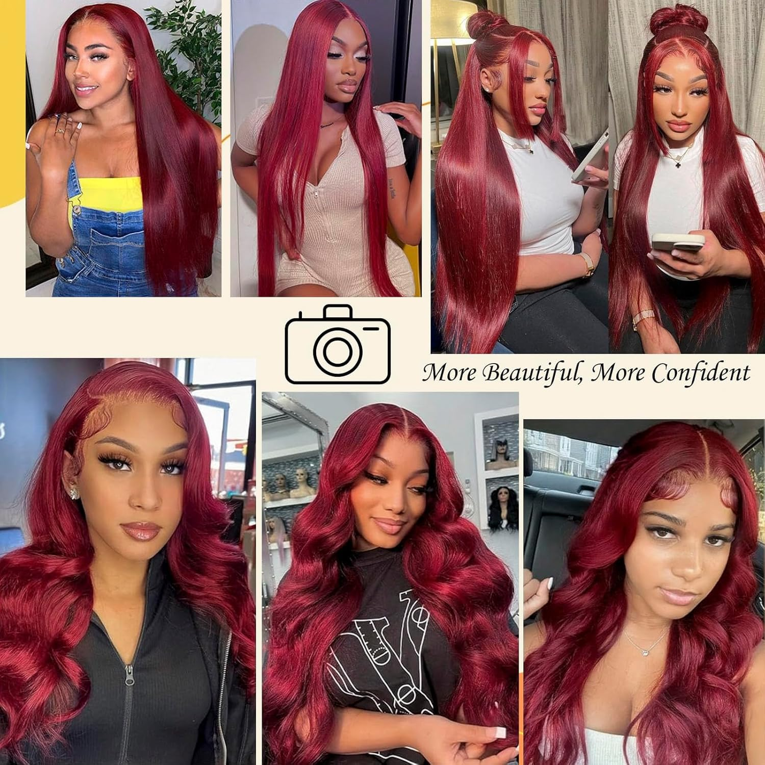 99j Burgundy Lace Front Wig Hu - Wine & Beer Unlimited Spirits reseña y precio
