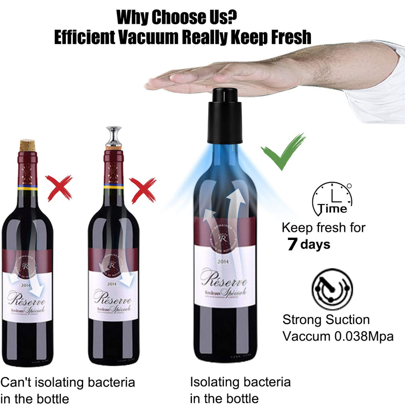 LMETJMA Wine Bottle Stoppers R - Wine Stopper Vacuum reseña y precio