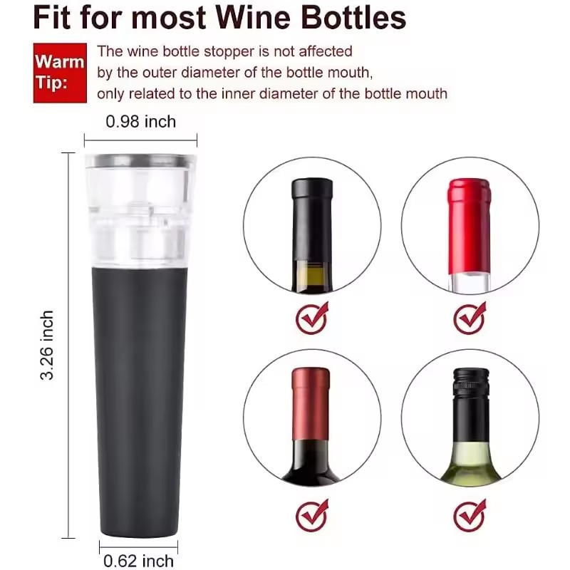 Vacuum Wine Stopper, Reusable  - Wine Stopper Vacuum reseña y precio