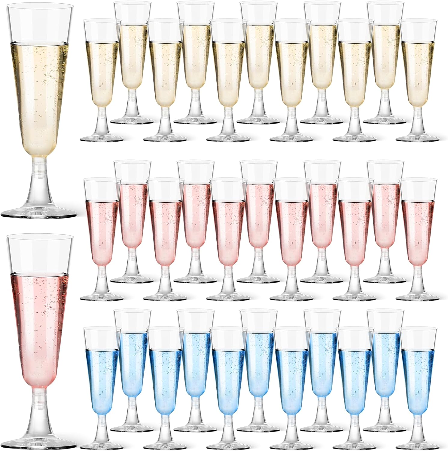 Plastic Champagne Flutes 40 Pa - Wine & Beer Unlimited Spirits reseña y precio